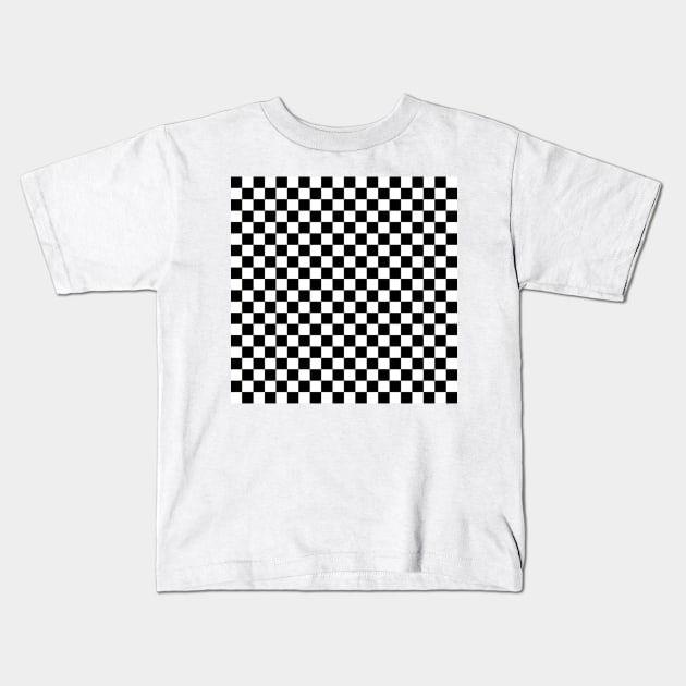 checkerboard Kids T-Shirt by ghjura